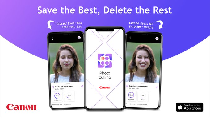 キヤノンのai写真管理アプリ アルバム内で連射した中からベストな1枚を選んで残りは消去を提案 ギズモード ジャパン