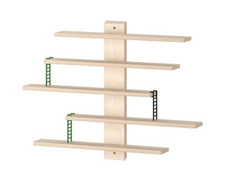 部屋の壁が『ドンキーコング』の1面みたいになるイケアの棚