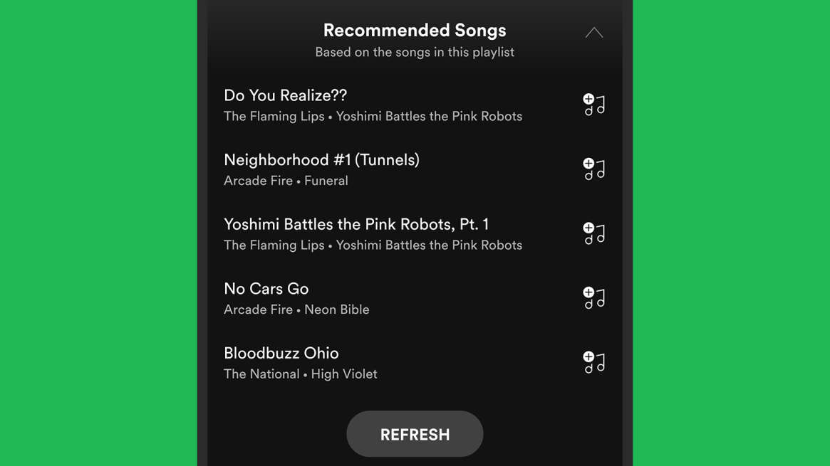 20210319Spotify10RecommendedSongsforPlaylist