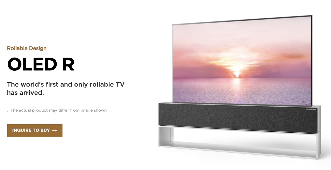 買える けど買えない Lgの巻き取りテレビがグローバル販売受付開始 ギズモード ジャパン
