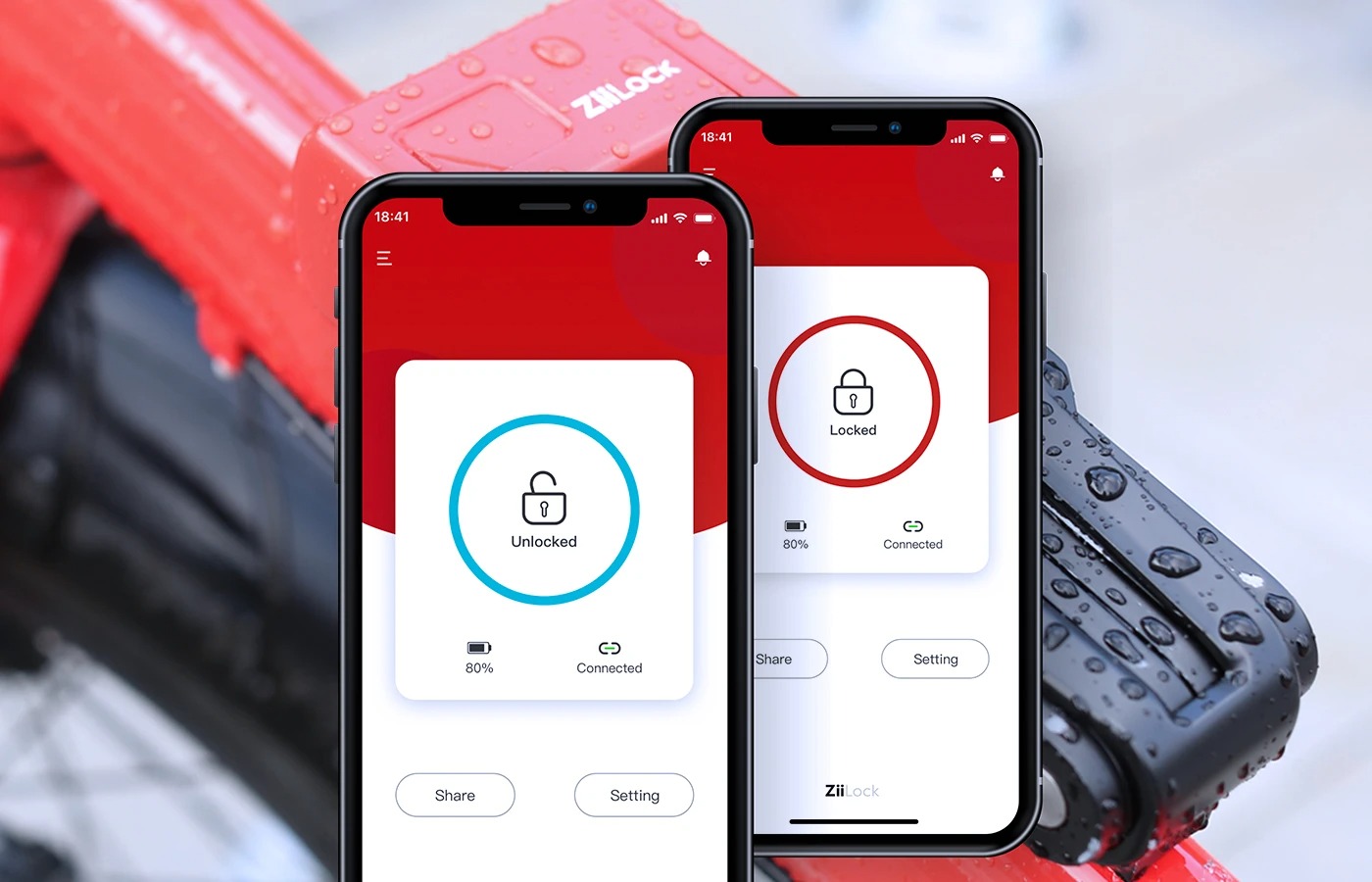 スマート指紋認証チェーンロック「ZiiLock」。コンパクトにたためて