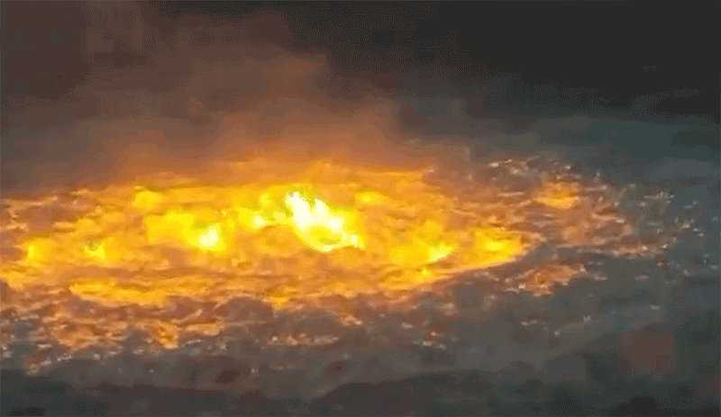 ゴジラが出てきそう メキシコ湾の海中パイプライン火災 21年7月3日 Biglobeニュース