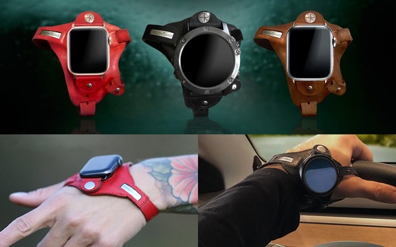 Apple Watch以外もOK! スマウォを手の甲に装備できるユニークなレザーバンド