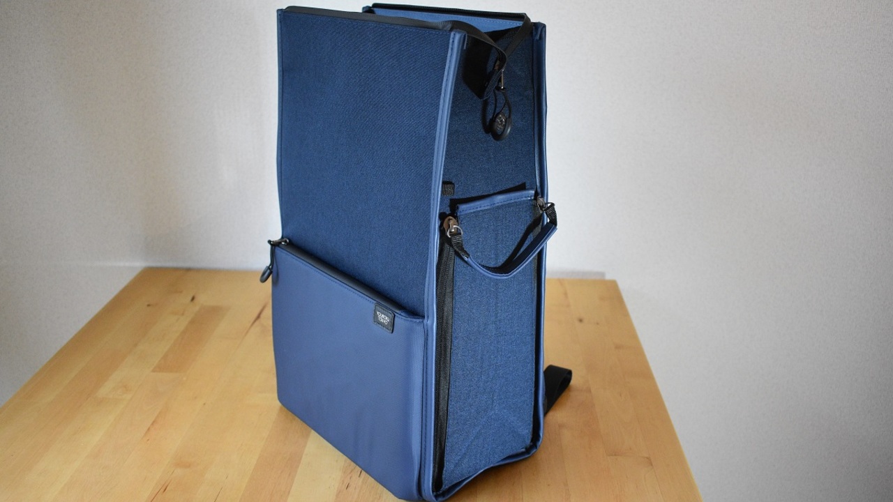 自立して ガバっと開く収納しやすいビジネスリュックを使ってみた ギズモード ジャパン