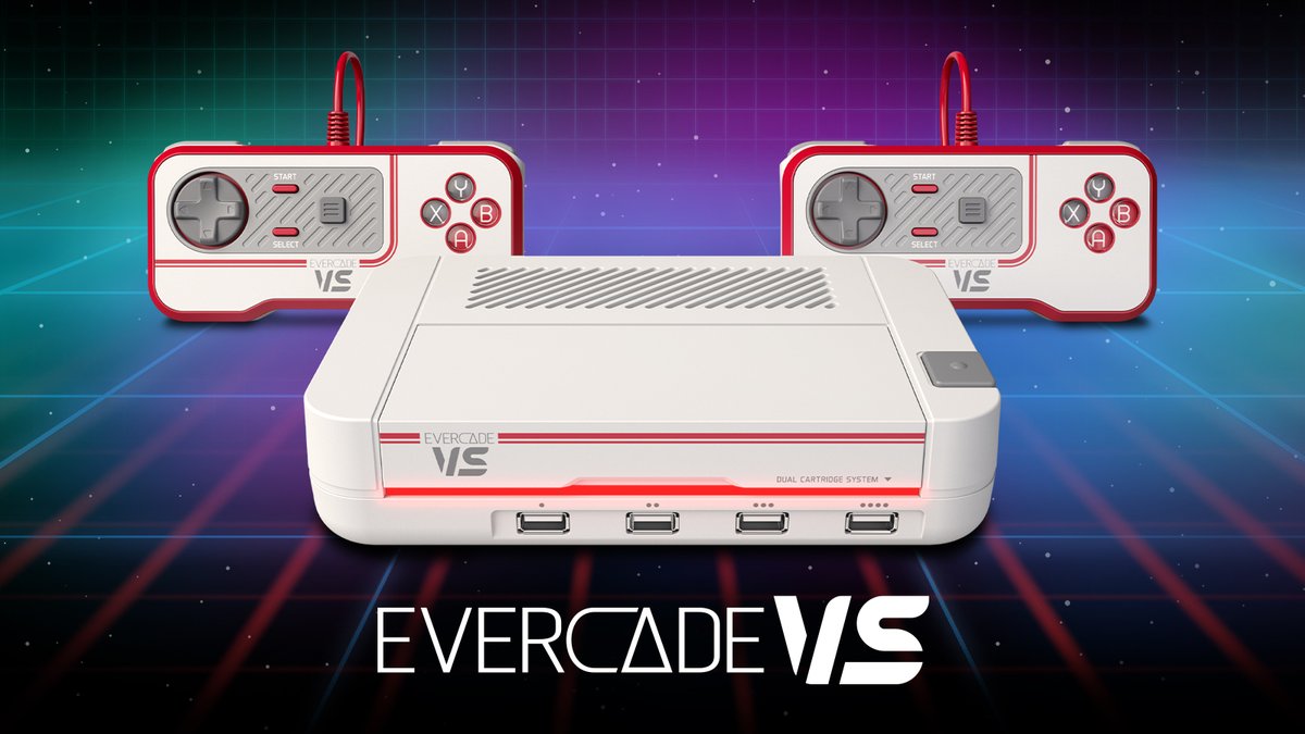カセット2本挿し＆4人同時対戦ができるレトロゲーム筐体「Evercade VS