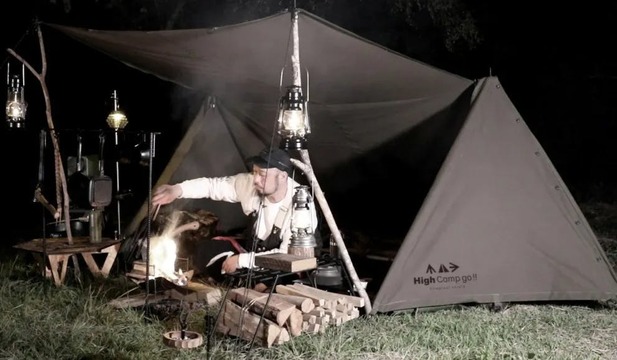 焚き火もOK！ ワイルドさ満開の国産パップテントが登場