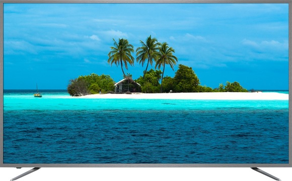 窓にできませんかコレ? ベゼル細くてロゴなしの70インチ4Kテレビ、お値段11万円