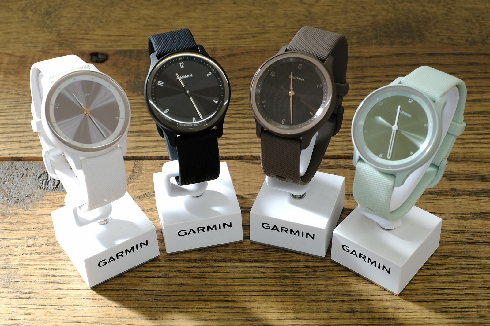 GARMIN◇VIVOMOVE SPORT/スマートウォッチ/デジアナ/ラバー/WHT Garmin 