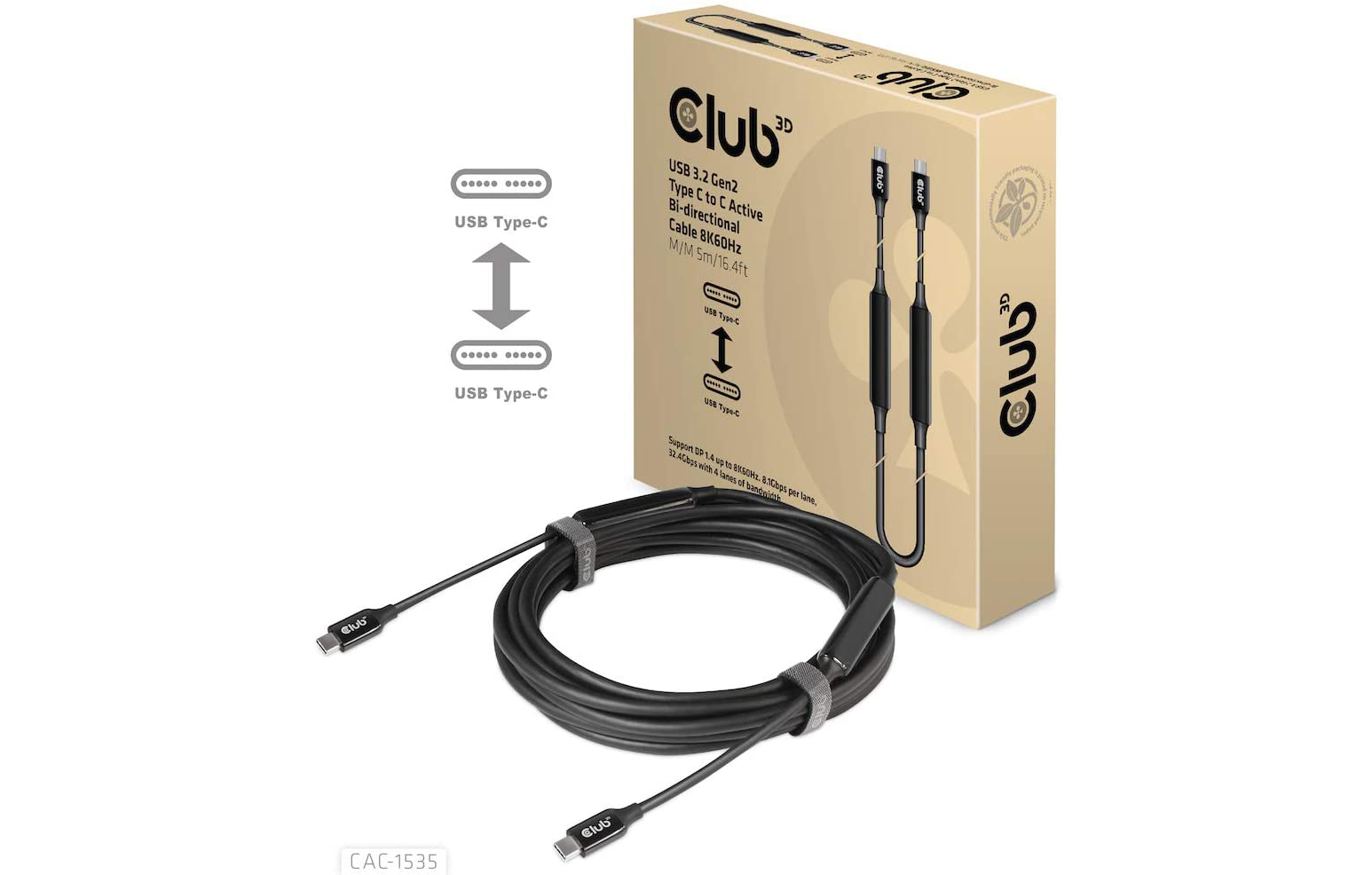 USB 3.2 Gen2対応のハイスペTyep-Cケーブル。5mと20mで選べます