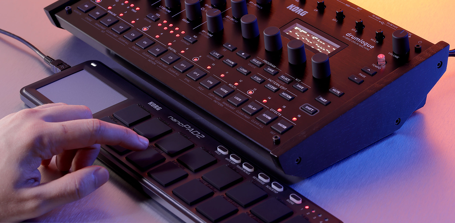 本気の骨太サウンド。KORGのデジアナリズムマシン「drumlogue」は音