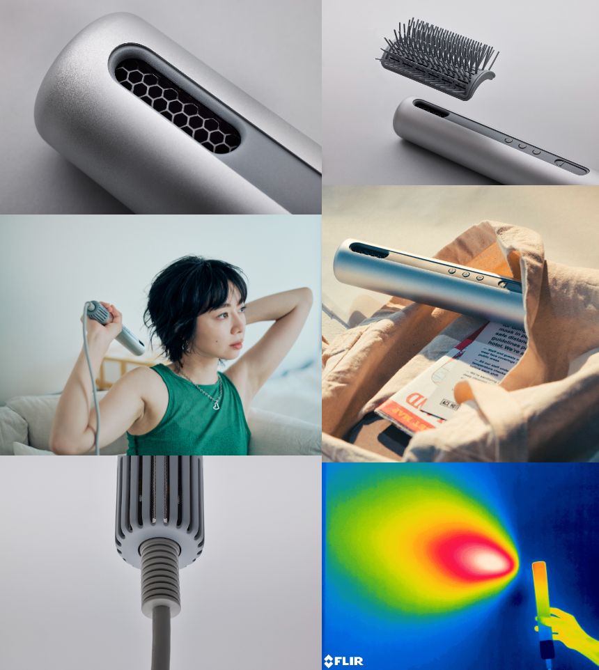 【新品未使用】baton スティック型ヘアドライヤー baton/バトン STICK HAIR DRYER / スティック型ヘアドライヤー 4段階