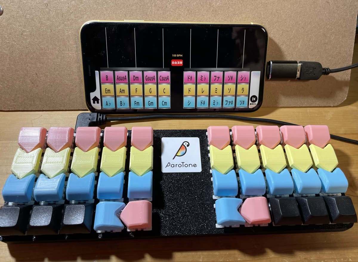 ♪︎パロトーン♪︎parotone♪︎ 超絶不器用な私でも弾けた！ 摩訶不思議な電子鍵盤楽器「ParoTone