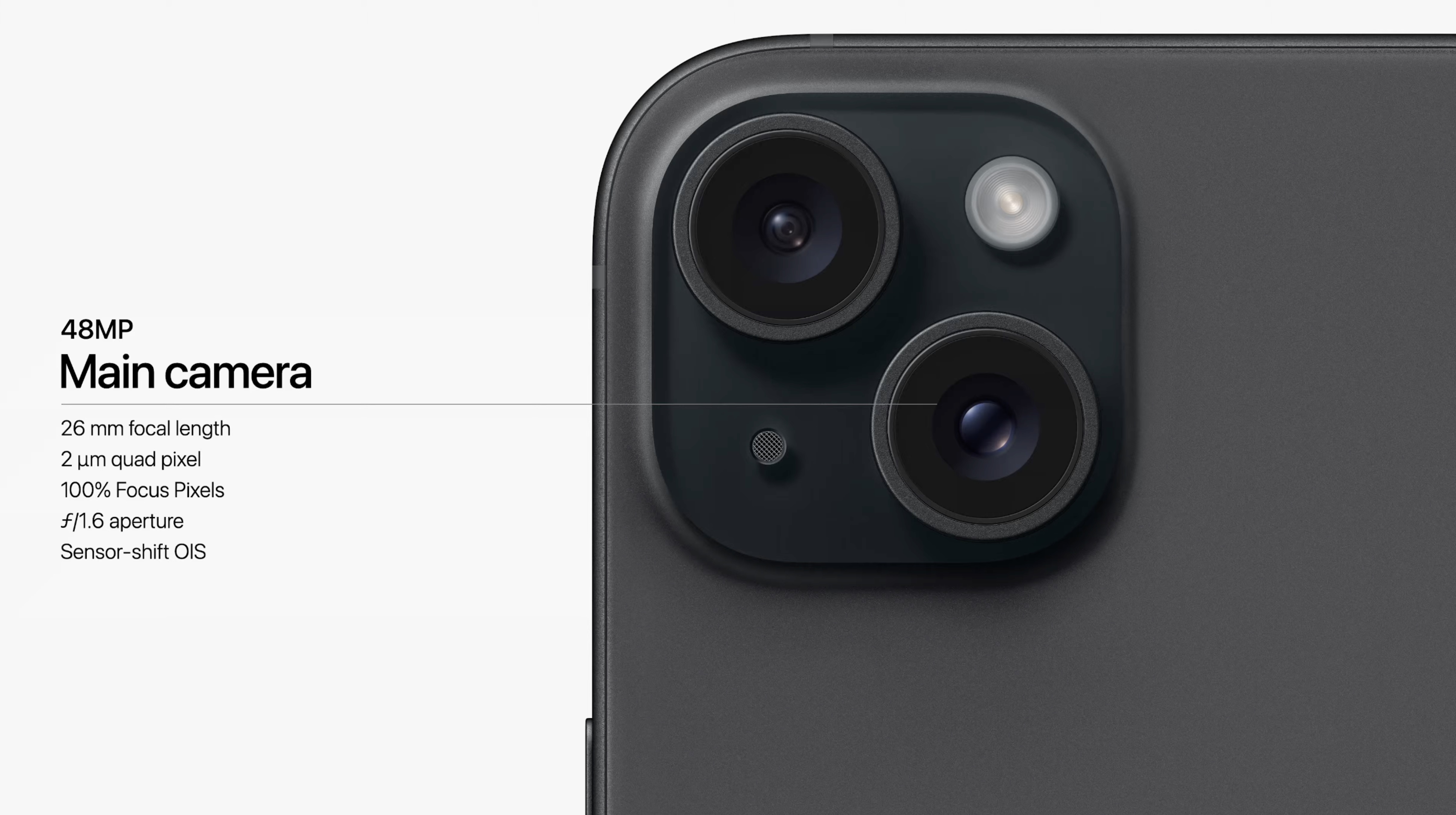 iPhone 15/iPhone 15 Plusのメインカメラは4800万画素 #AppleEvent