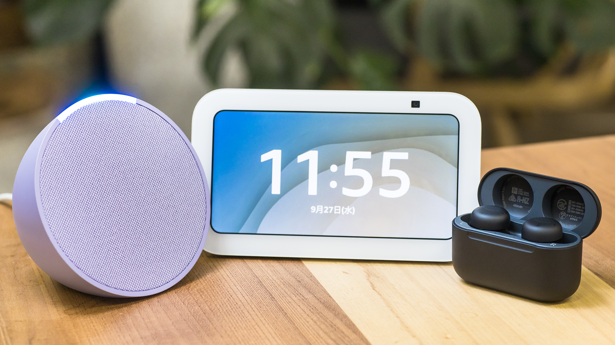 スマートスピーカーが1,980円、完全ワイヤレスイヤホンが4,980円。大盤