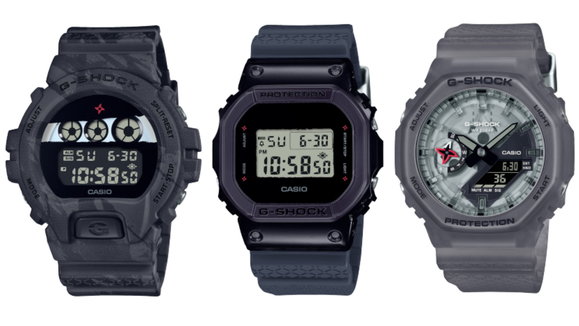 忍者走り！ 水遁＆火遁の術！ 忍者をモチーフにしたG-SHOCK 