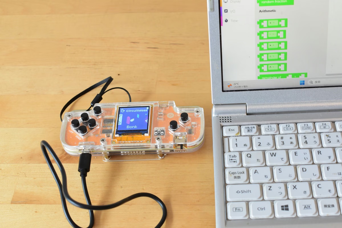 電子工作とプログラミングが学べる。携帯型ゲーム機「Nibble」で遊んで