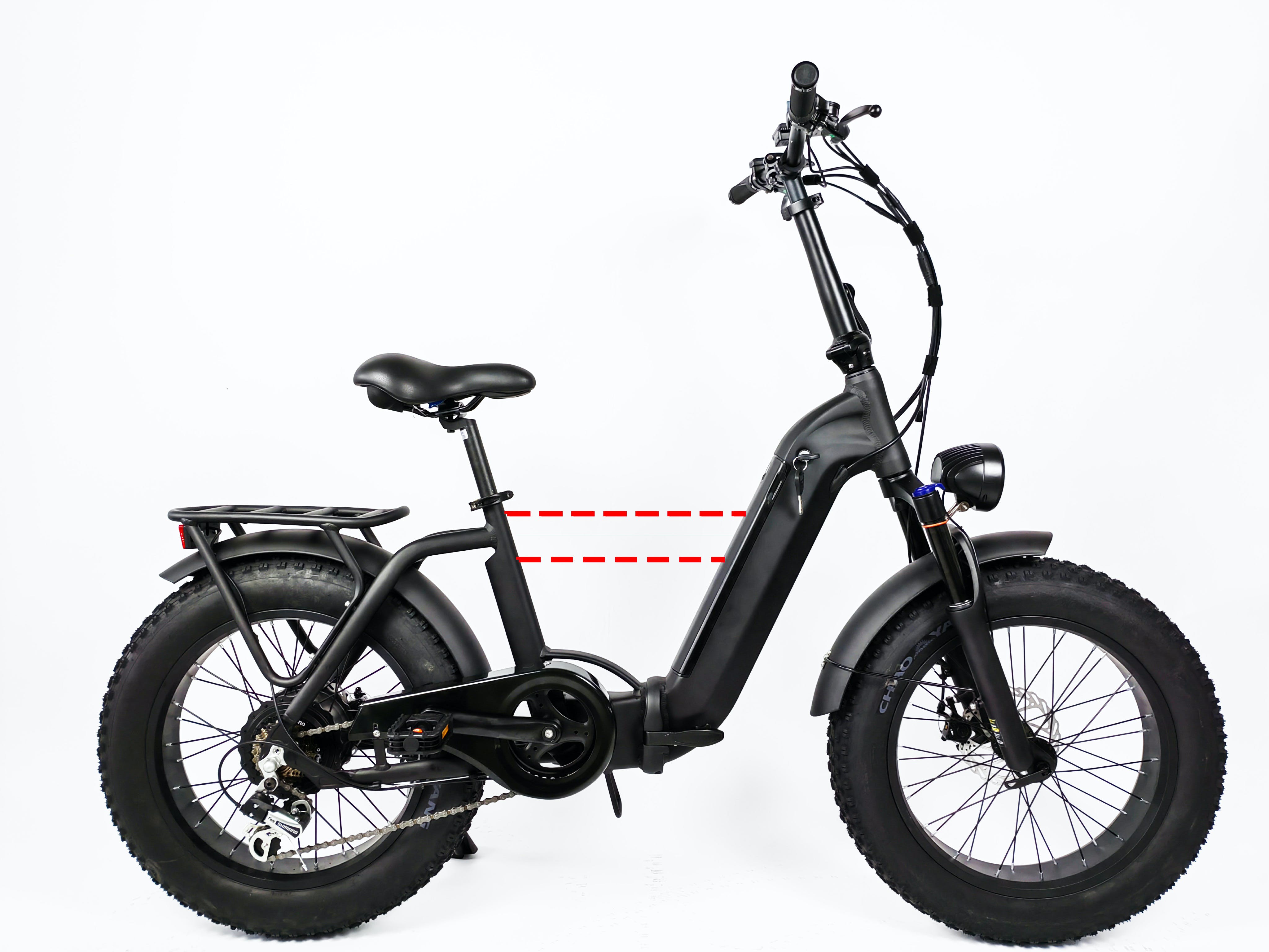 迫力のファットタイヤでバイクみたい! ワイルドでユニークな折り畳み 迫力のファットタイヤでバイクみたい! ワイルドでユニークな折り畳み