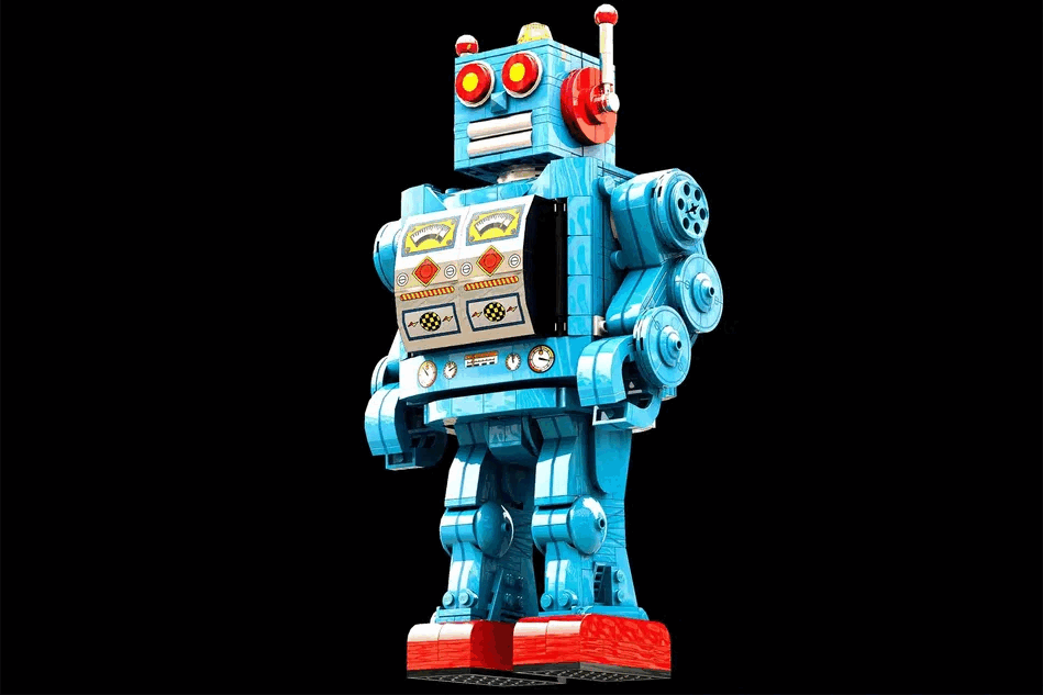 このブリキのロボット、実はレゴ製。電池で動きます | ギズモード