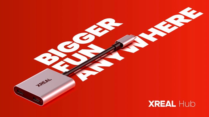 この充電器ハブでXREAL Airでのごろ寝ゲームはついに完成する