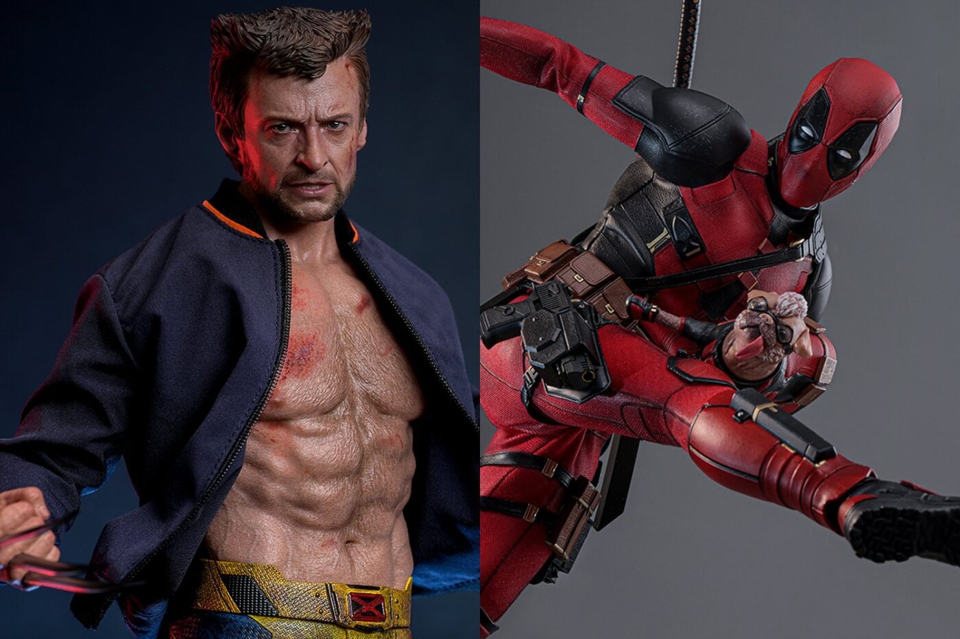 デッドプール＆ウルヴァリン　ホットトイズ　フィギュア　ジャンク品　破損あり デッドプール＆ウルヴァリン ホットトイズ フィギュア ジャンク品 破損