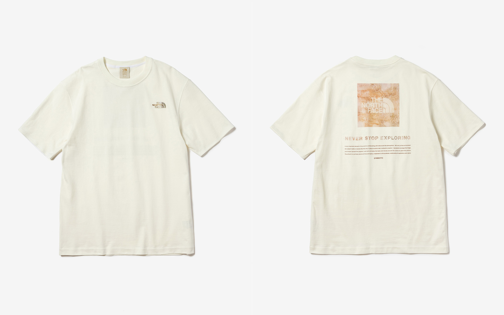 再資源化しやすい素材で作った、THE NORTH FACEのアートなTシャツ 