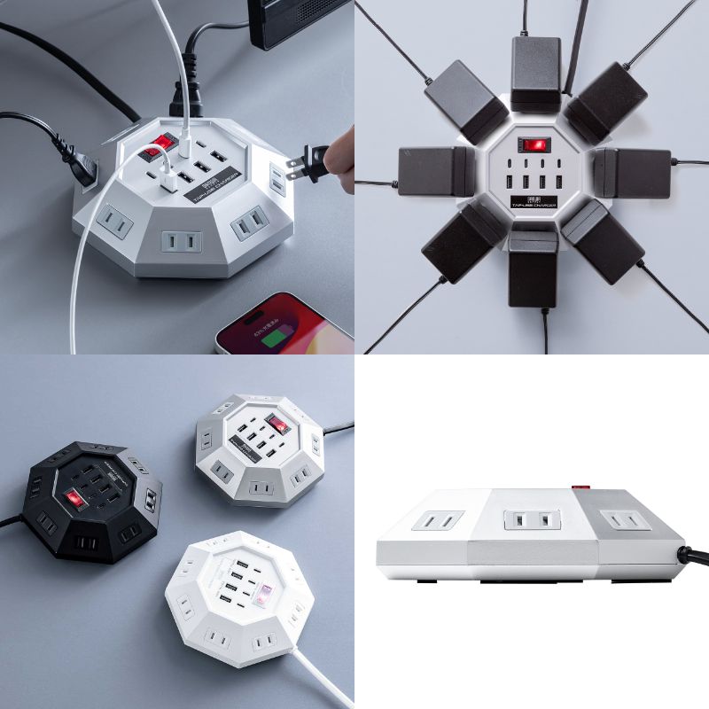 ゼビウス』の浮遊要塞ソックリの8角形電源タップ | ギズモード・ジャパン