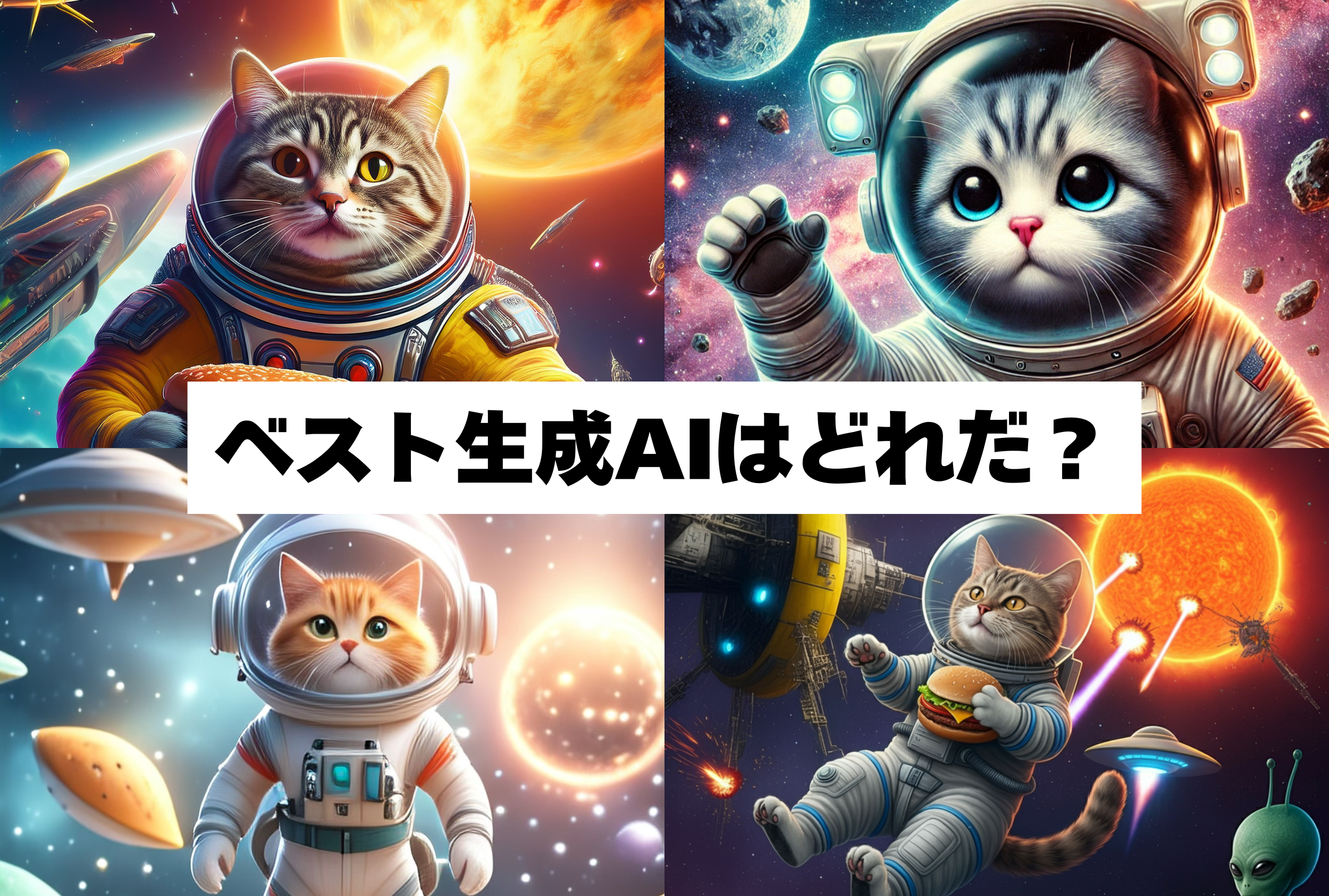 比較検証】大手4社の画像生成AIくらべ。ベストなAIはどれだ 