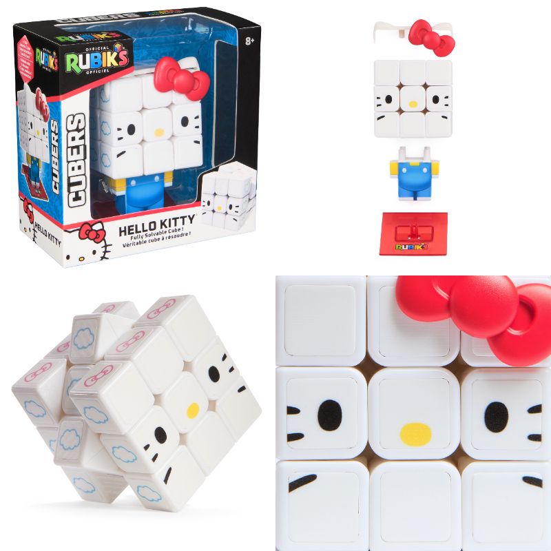 ハローキティ HELLO KITTY キューブ型 マスコット 吸盤付き 真四角 働き者のハローキティさん、ルービックキューブになる | ギズモード
