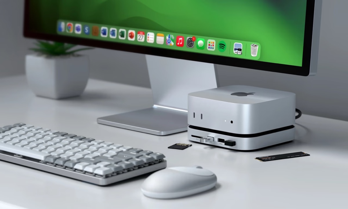 GRENOPLUS iMate Appleドッキングステーション Mac mini用ドッキングステーション、「あのボタン」問題も解決済みだっ