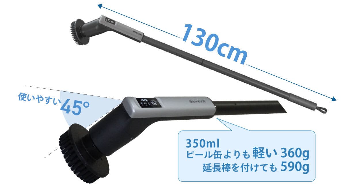 グリグリ回って汚れを掻き出す。水回り掃除もラクになる電動ブラシの