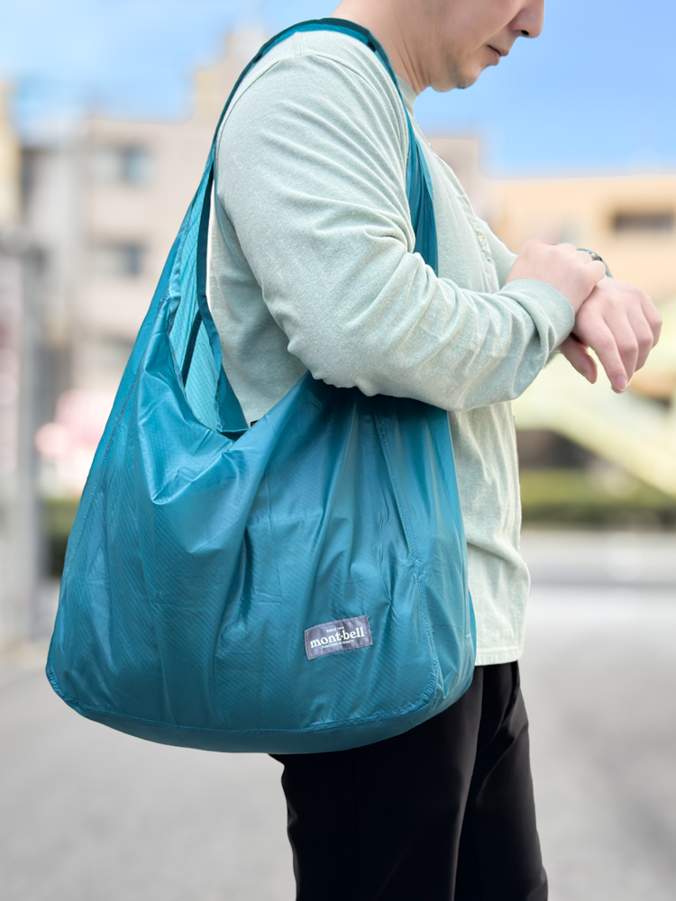 約60Lモンベル 2wayキャンバスバッグ mont-bell 手が疲れた」からの解放。モンベルの2WAY折りたたみトート