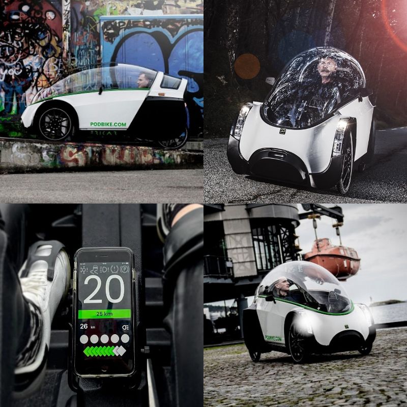 2本のジョイスティックで操縦。北欧発の「4輪電動アシスト自転車