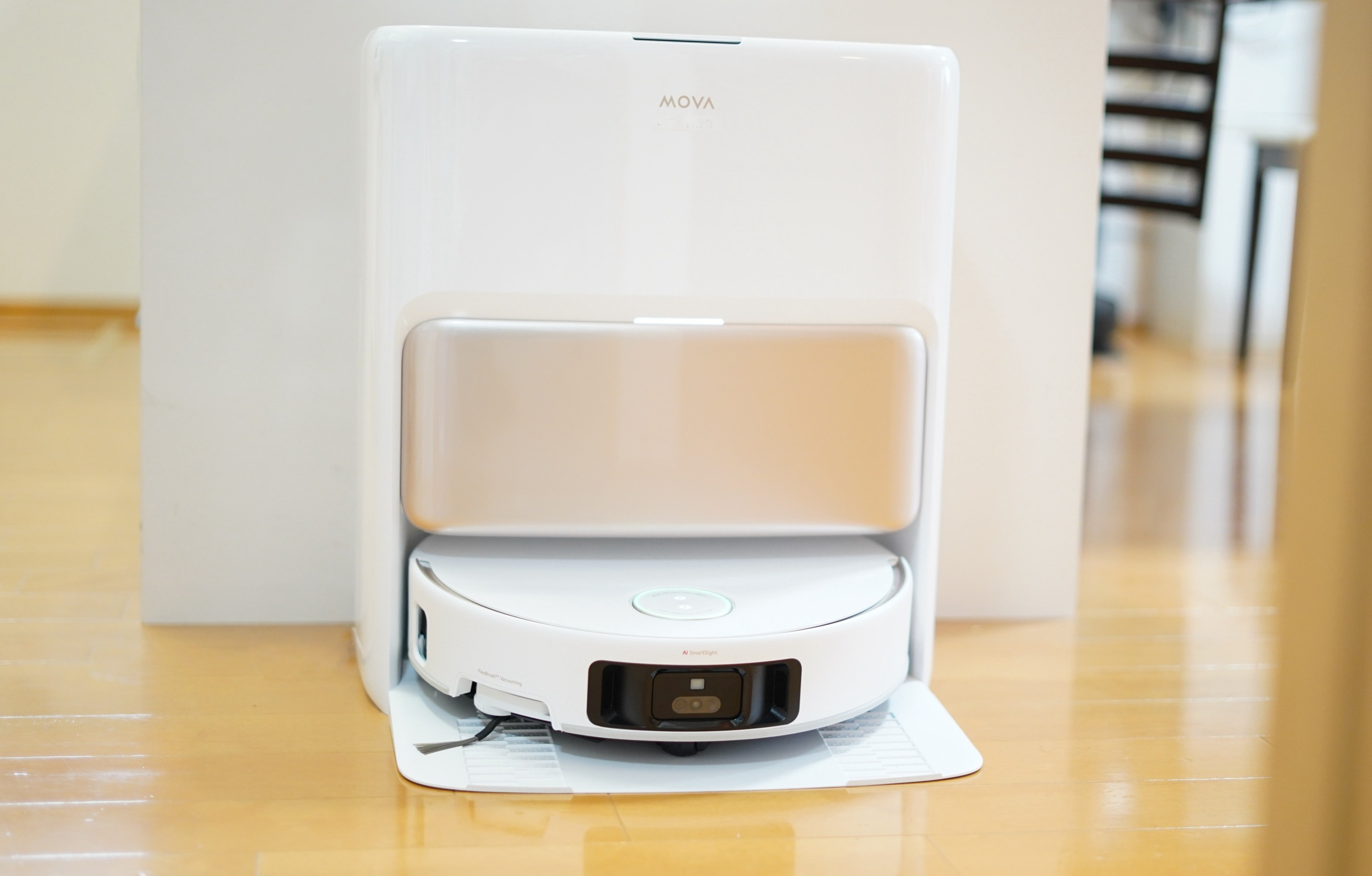 吾輩は足があるロボット掃除機。類稀なるパフォーマンスを披露するぞ