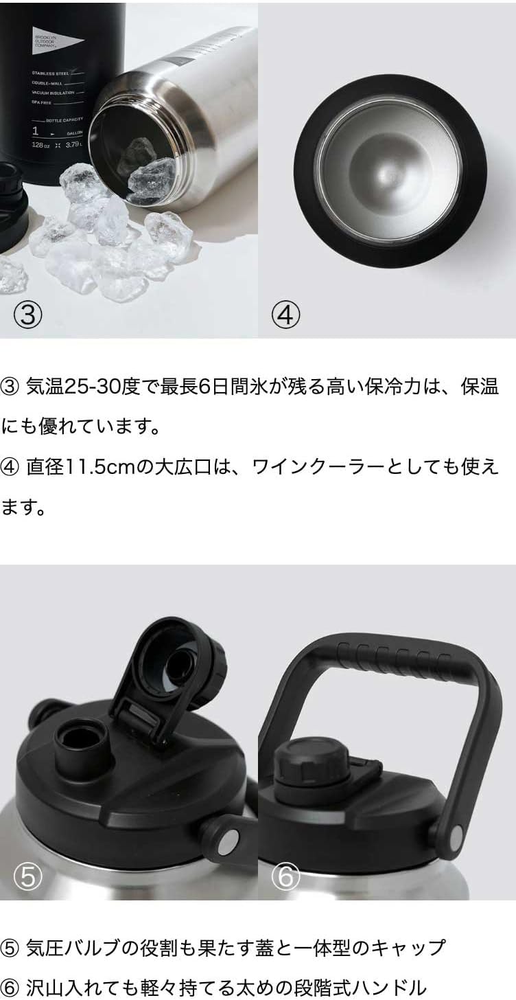 このアイスジャグ…「氷を6日キープ」だけじゃなくて「ワインクーラー
