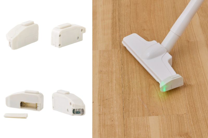 ホコリ丸見えの衝撃。3COINSのグリーンLEDライトで掃除機ハイテク化