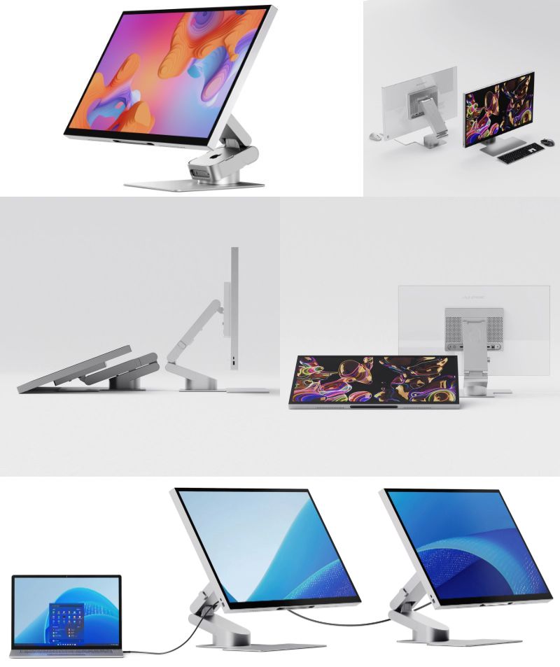 指で触れる32インチ4Kモニター、Mac miniと合体するスタンドが天才的