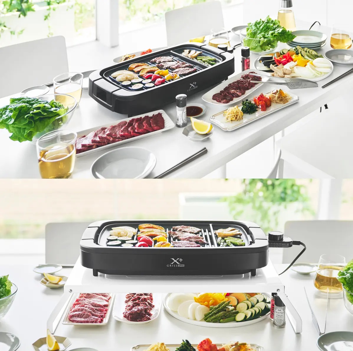 山﨑実業　6点セット ホットプレートを浮かせるだけで「食材置き場」爆誕。山崎実業の新作