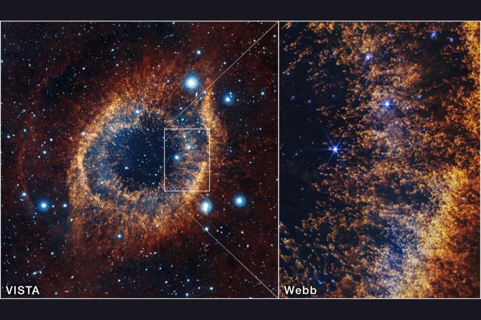 宇宙からガン見する「神の目」。その詳細をウェッブ宇宙望遠鏡が撮影