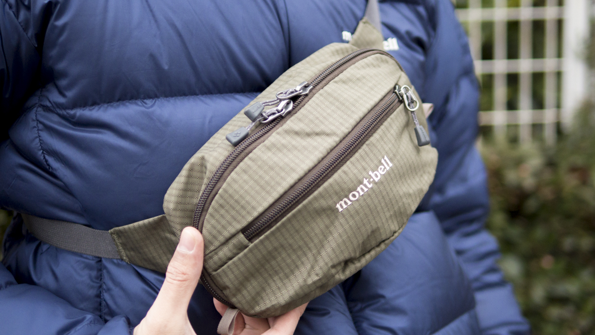 mont-bell モンベル　ウエストポーチ モンベルの小さいウエストポーチがお散歩用バッグに最適だった