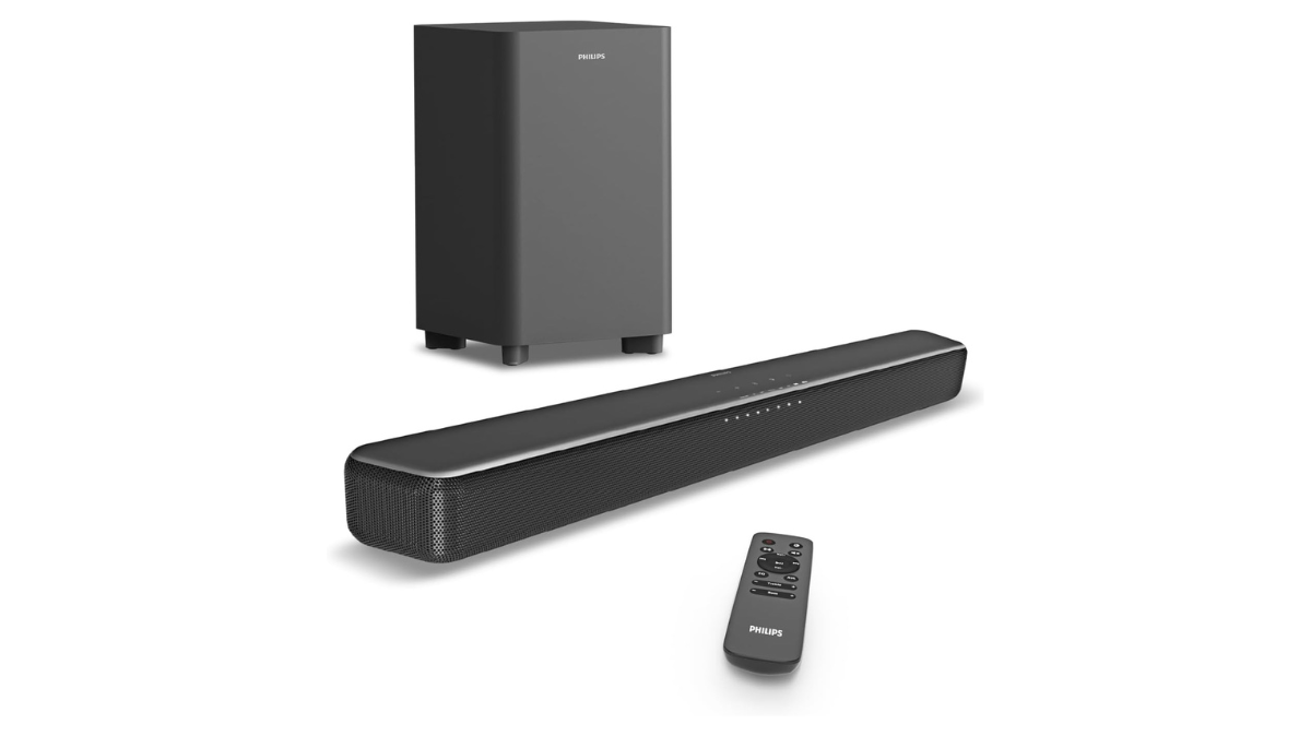 【GWセール開催中！】PHILIPSサウンドバー&ウーファーセットTAB5309 240Wで部屋が劇場化。PHILIPSの“頭上から降る音”サウンドバーが約1万円