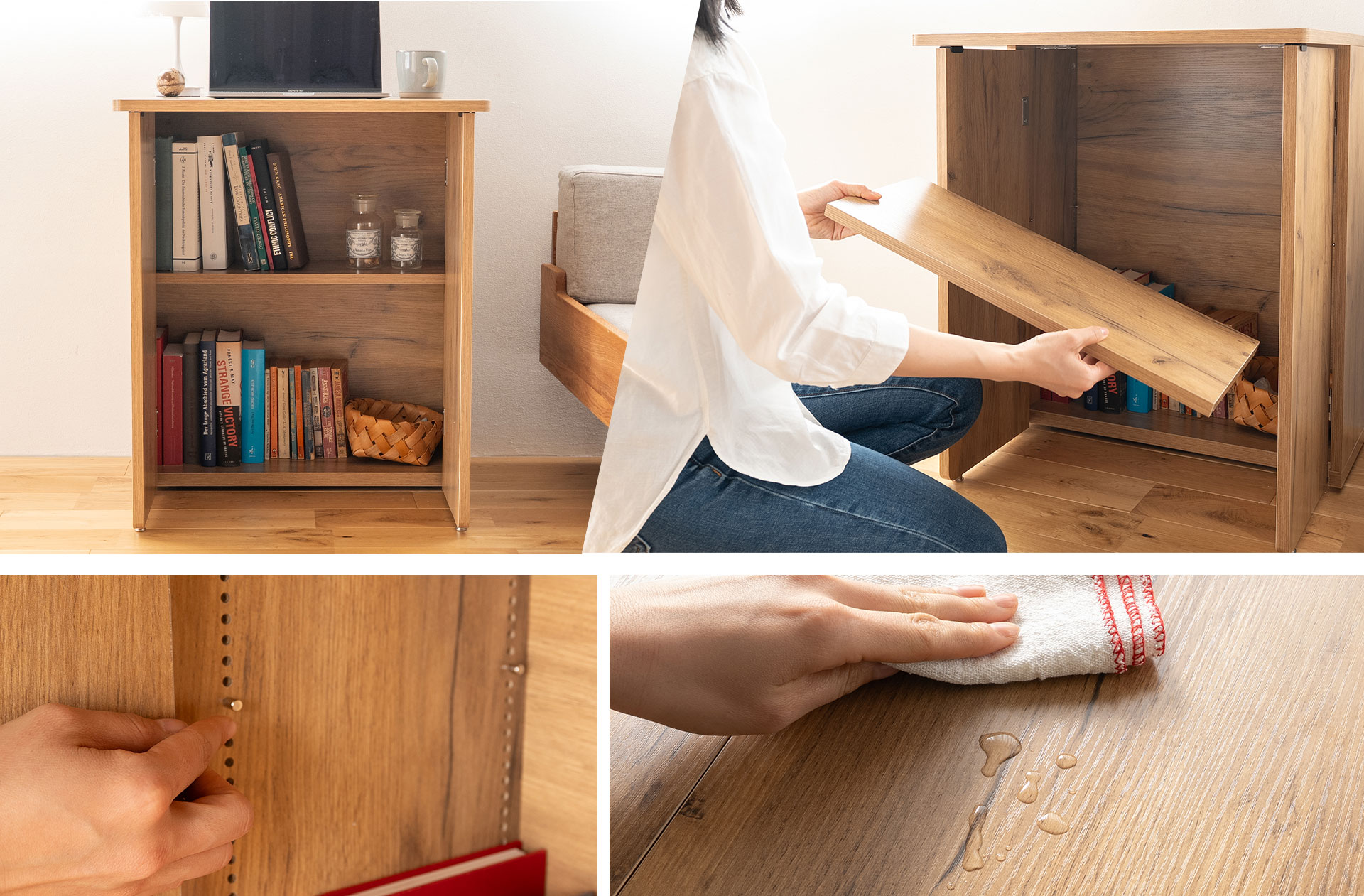 オシャレ収納家具！　定価10万円程です！値下げしました！ 収納家具のフリしたデスク。広げると仕事、閉じるとインテリアモードに