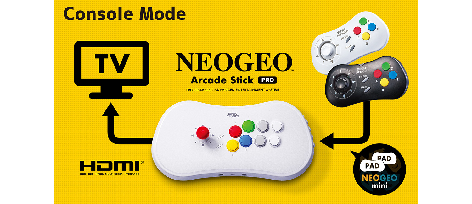 SNKの新ハードは20作入りのコンソール型！「NEOGEO mini」用アケコンに