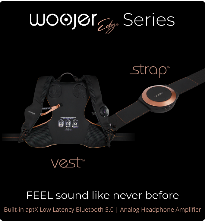 重低音を全身で感じる。ウェアラブルになったウーハー「Woojer Edge