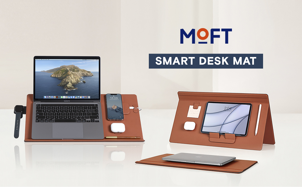 マグネットでペタペタ。MOFTの「スマートデスクマット」でガジェットを