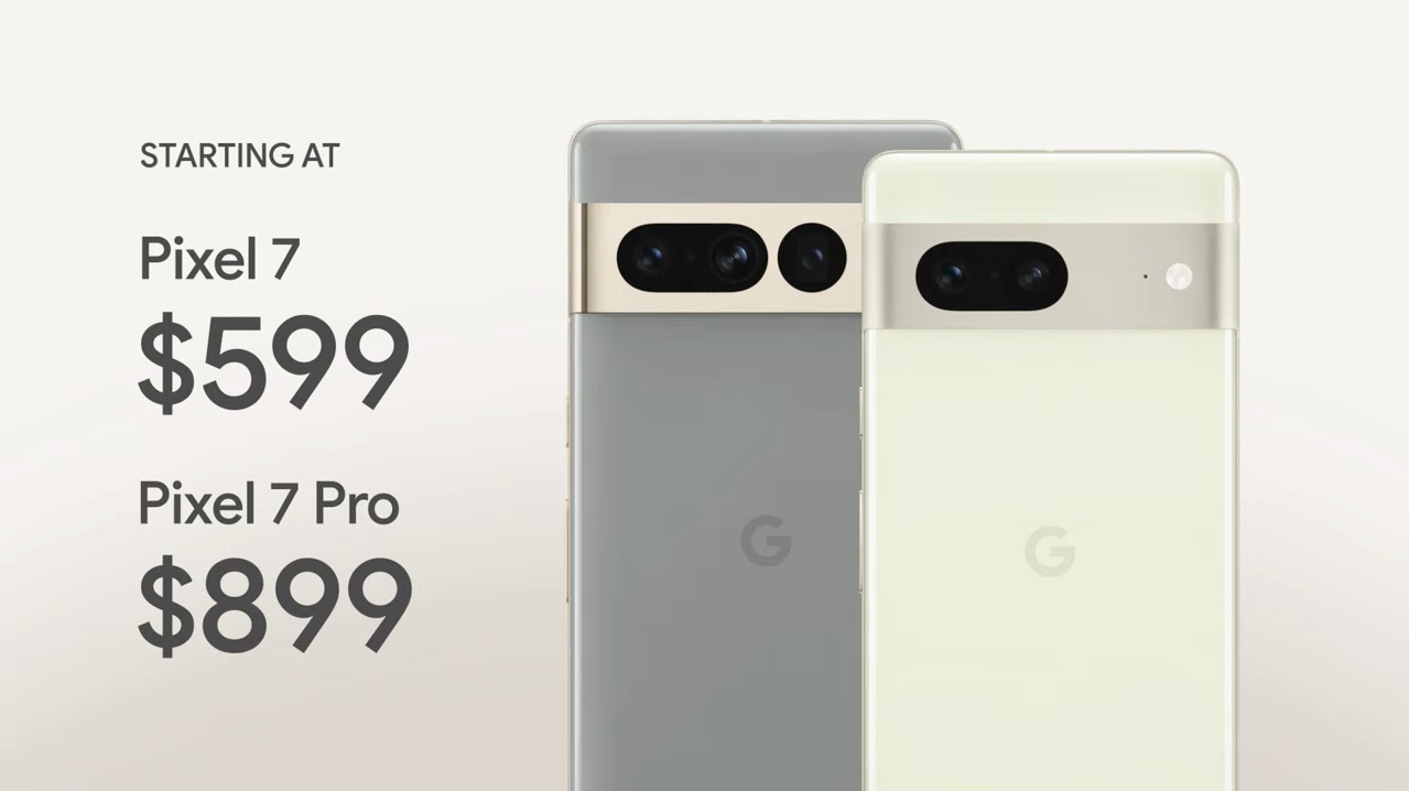 PIxel 7/Pixel 7 Proの価格出ました！8万2500円と12万3400円 