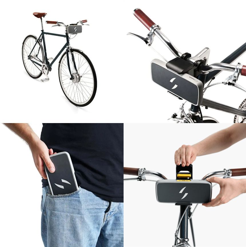【未使用】Swytch Bike 電動アシスト化キット 26インチ どんな自転車もOK！ 前輪交換とモバイルバッテリー装着でeバイク化が