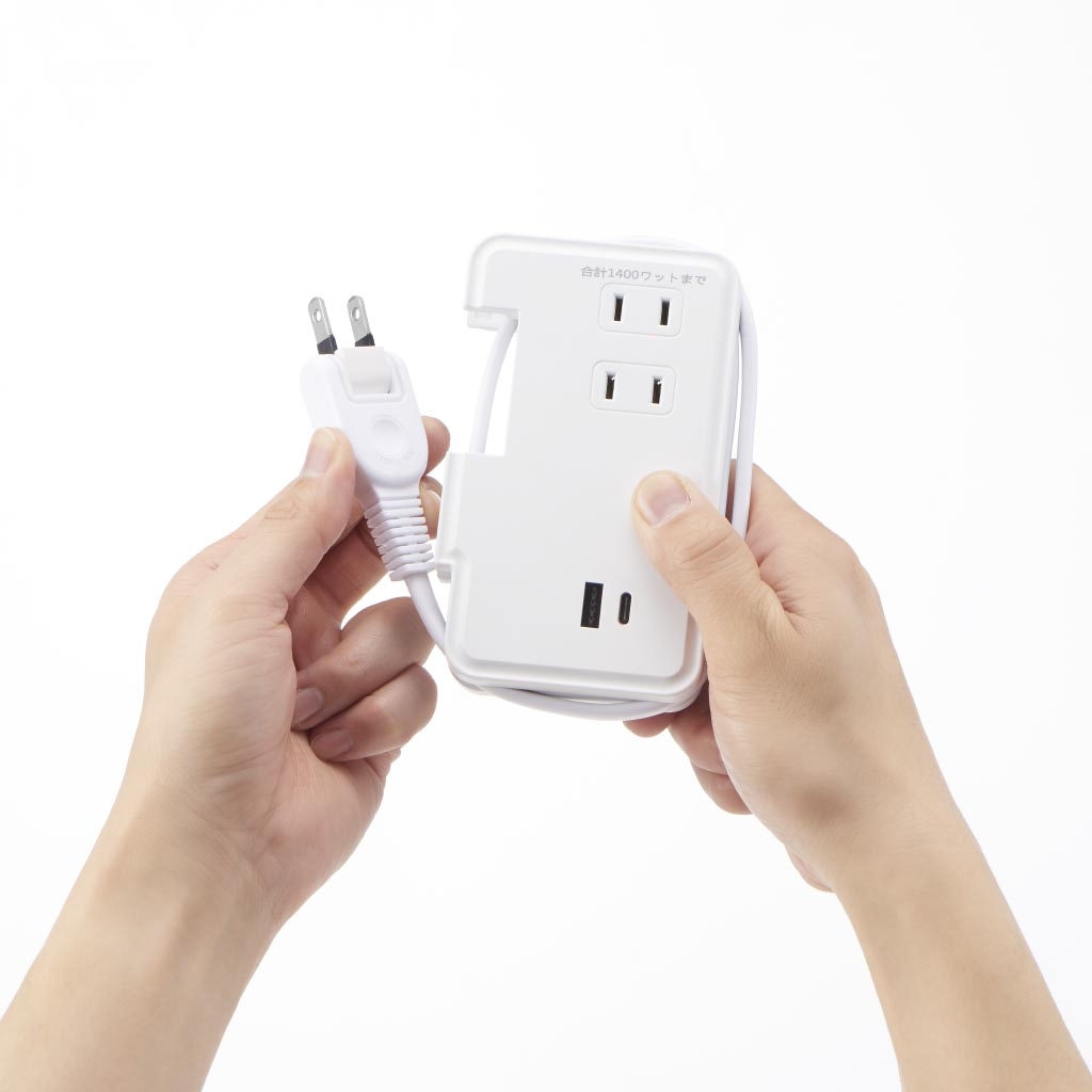 ひとつは持っておきたいACアダプタもUSB-Cも使える電源タップ