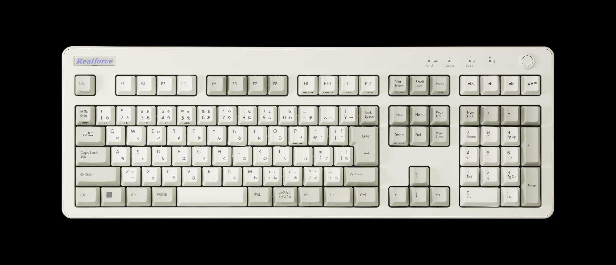 昔のオフィスで見たことある色ですが、REALFORCE R3の新色です