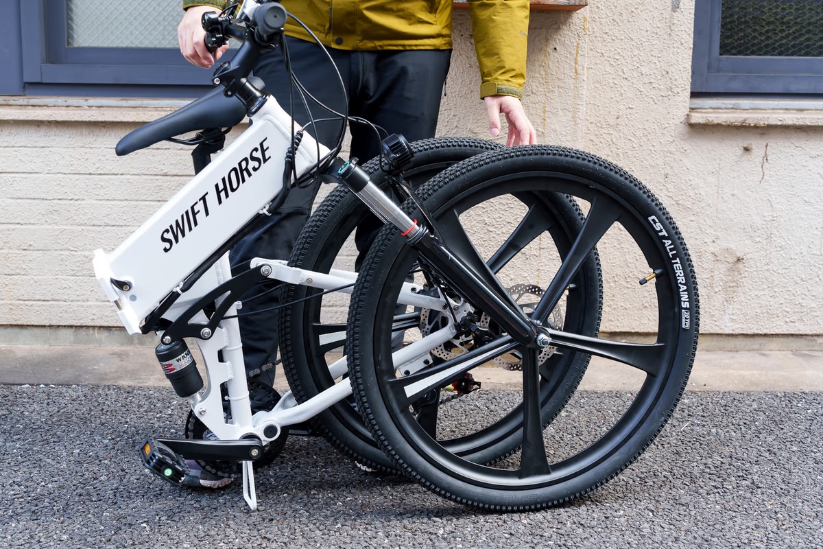 SWIFT HORSE K2 電動アシスト自転車 折り畳み可能で車載OK。“電動アシスト×7段変速”な「 SWIFT HORSE2