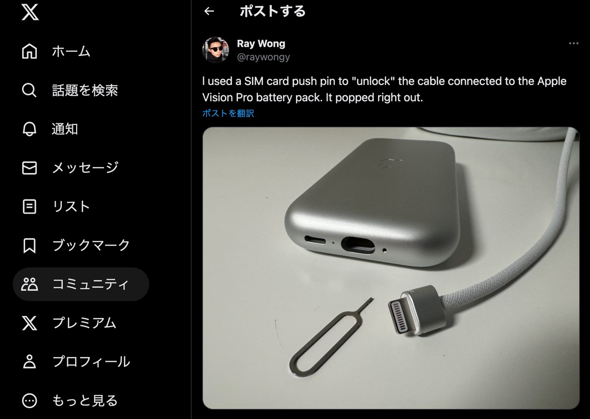 Apple Vision Pro 256GB + 追加バッテリーパック Apple Vision Proのバッテリーに特級呪物が封印されていた